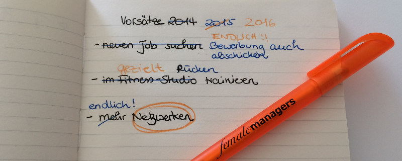 Gute Vorsätze - Mehrfach aktualisierte ToDo-Liste
